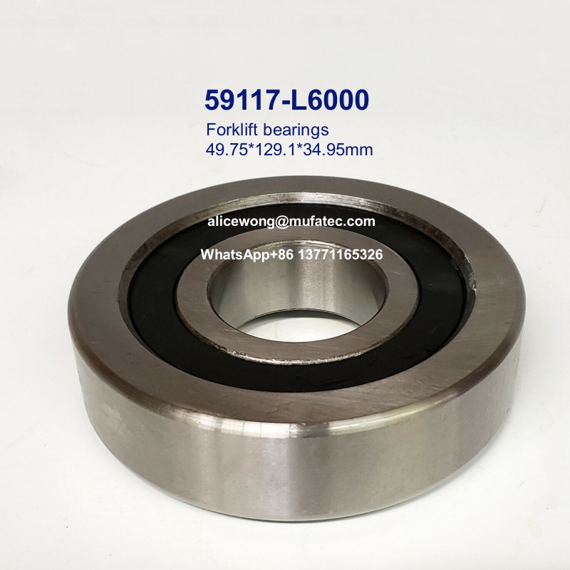 59117-L6000 forklift mast bearings heavy duty ball bearings 49.75*129.1*34.95mm