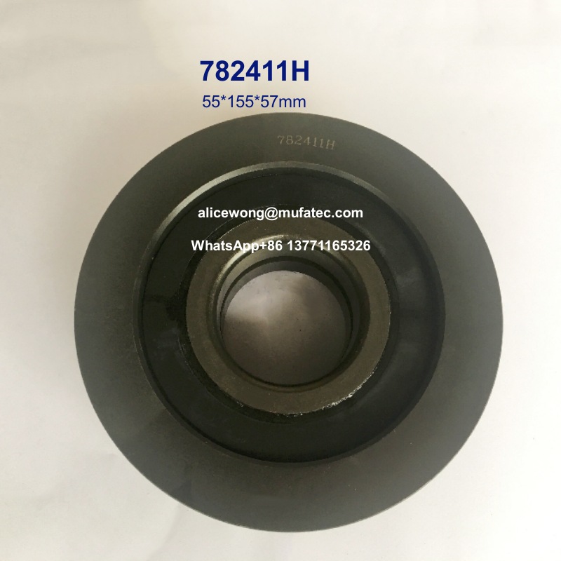 782411H forklift bearings sprocket bearings with H type flanges 55*155*57mm