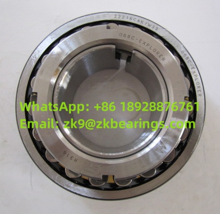 22216 CAK/W33+H316 Spherical Roller Bearing 80x140x33 mm