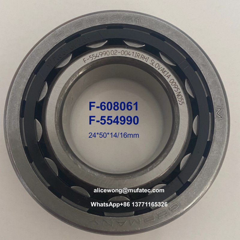 F-554990 F-608061 automotive bearings cylindrical roller bearings 24*50*14/16mm