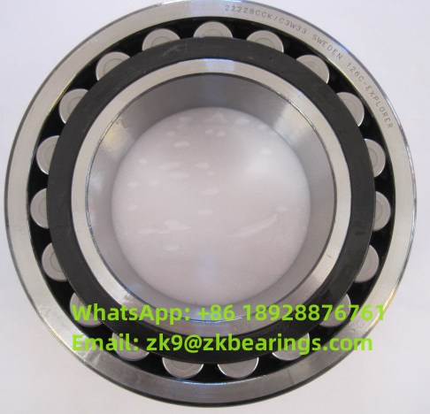 22228 CCK/C3W33 Spherical Roller Bearing 140x250x68 mm