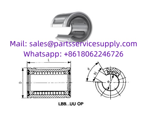 LBB12UU OP Linear Motion Ball Bearing (Alt P/N: OPN-750PP)