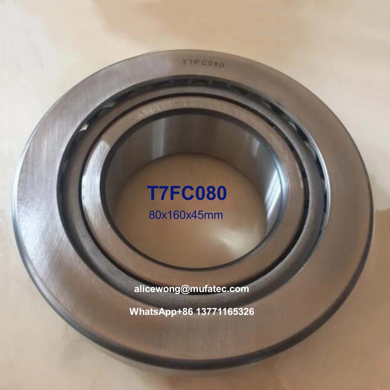 T7FC080 hydraulic pump bearings inch taper roller bearings 80x160x45mm