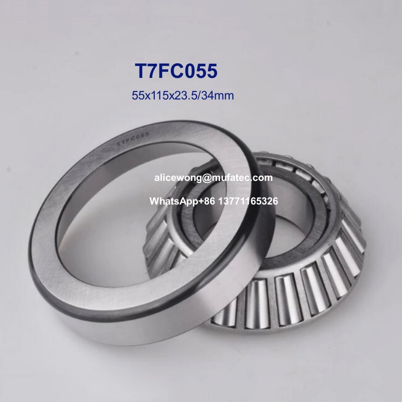 T7FC055 hydraulic pump bearings inch taper roller bearings 55x115x23.5/34mm