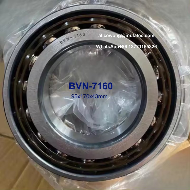 BVN-7160 air compressor bearings nylon cage ball bearings 95x170x43mm