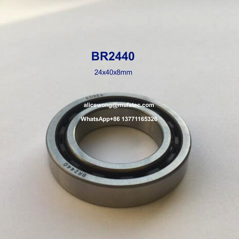 BR2440 automotive steering bearings deep groove ball bearings with nylon cage 24x40x8mm