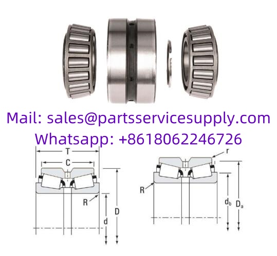 02872/02823D Tapered Roller Bearing Size 1 1/8x3x1.875 Inch