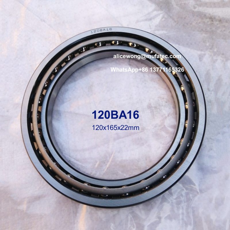 120BA16 excavator bearings high precision angular contact ball bearings 120x165x22mm