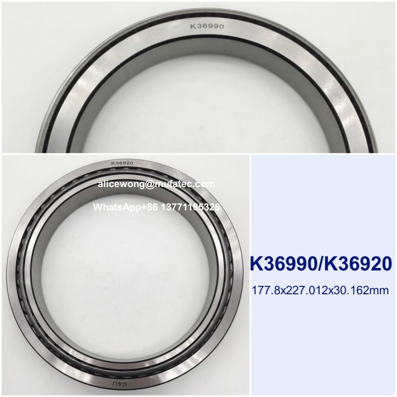 K36990/K36920 K36990/20 excavator bearings inch taper roller bearings 177.8x227.012x30.162mm