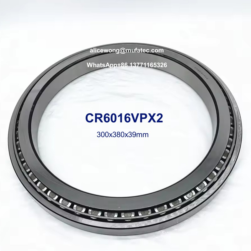 CR6016VPX2 CR6016 excavator bearings thin wall taper roller bearings 300x380x39mm