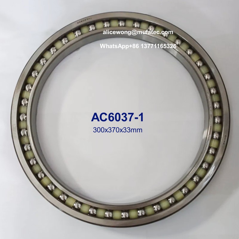 AC6037-1 excavator bearings thin section ball bearings 300x370x33mm