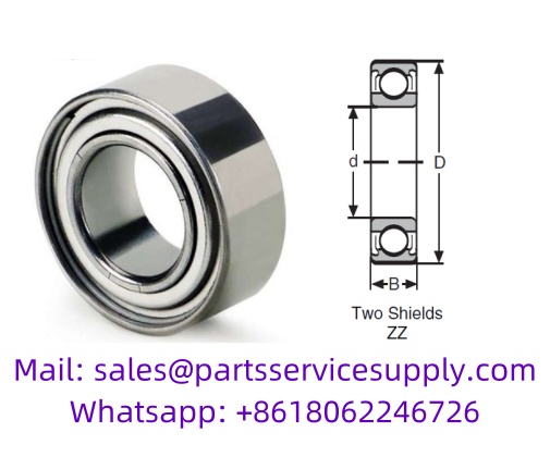 60/1.5-ZZ Shielded Miniature Ball Bearing (Alt P/N: 601XZZS, 015M06ZZ, R-615ZZ, W60/1.5ZZA)