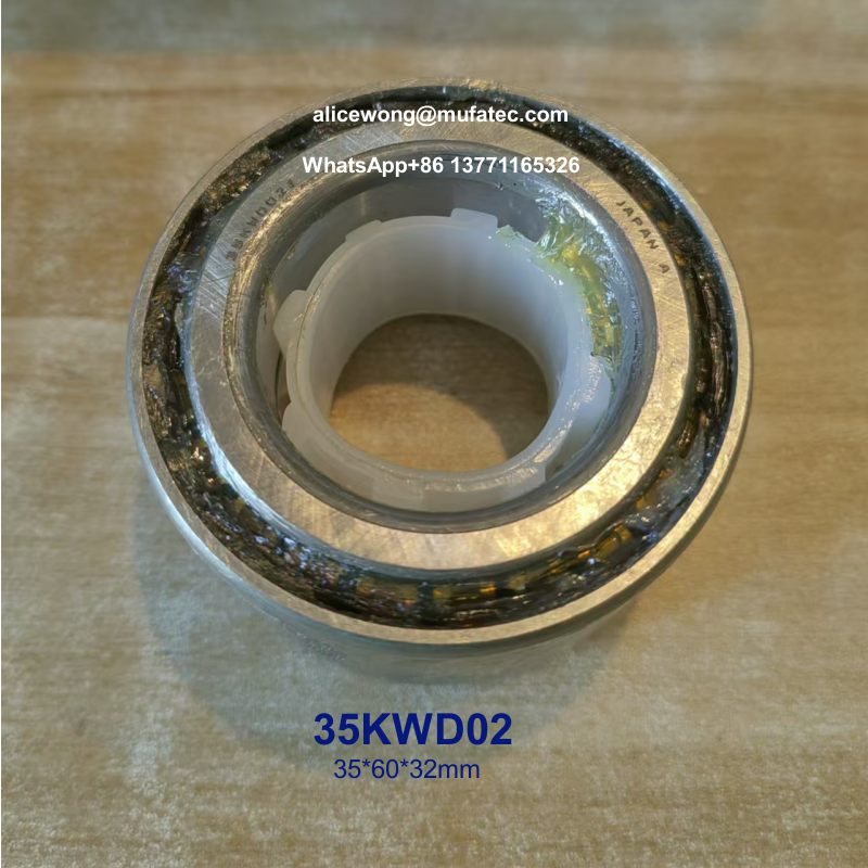 35KWD02 automobile wheel hub bearings double row roller bearings 35*60*32mm