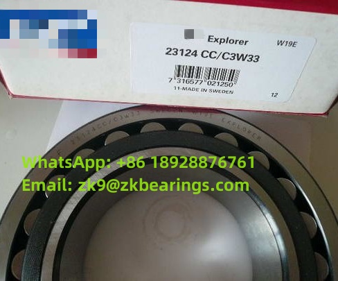 23122 CCK/C3W33 Spherical Roller Bearing 110x180x56 mm