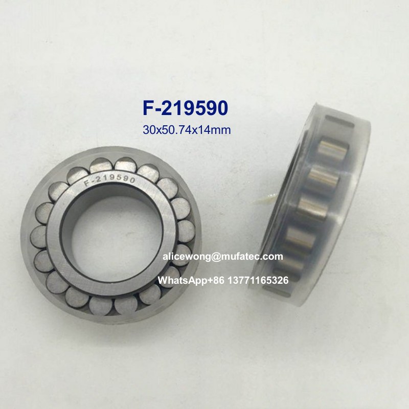 F-219590 printing machinery full complement cylindrical roller bearings 30x50.74x14mm