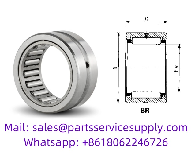 BR101812 (Alt P/N: HJ-101812, MR-10-N, SJ7133, NCS1012) Machined Type Needle Roller Bearing