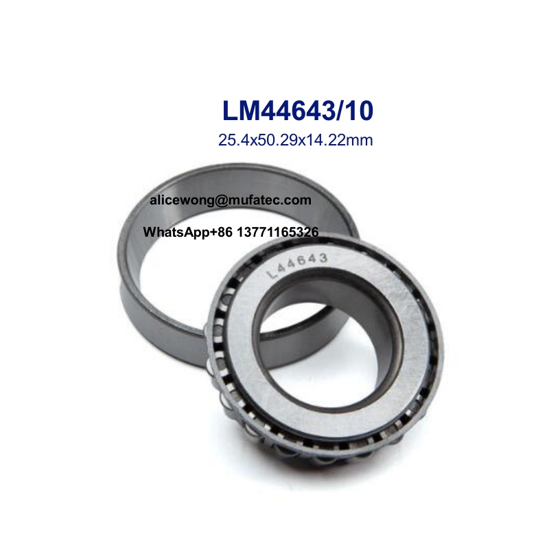 LM44643/10 LM44643/LM44610 Automobile Bearings Taper Roller Bearings 25.4x50.29x14.22mm