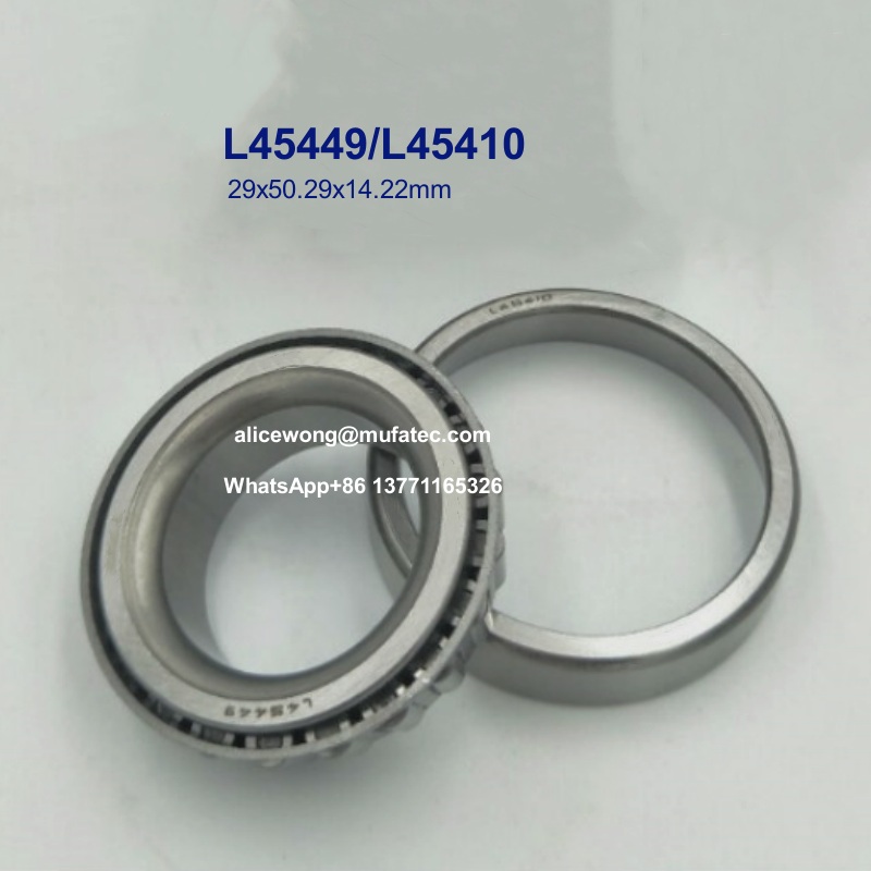 L45449/L45410 L45449/10 Automobile Transmission Bearings Tapered Roller Bearings 29x50.29x14.22mm