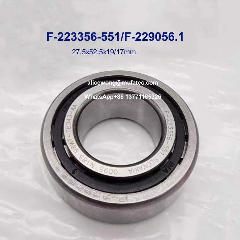 F-223356-551/F-229056.1 Automotive Transmission Bearings 27.5x52.5x19/17mm 0.16kg