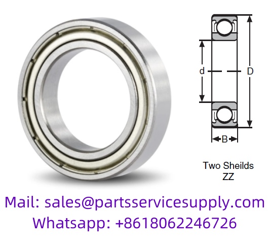 61801-ZZ (Alt P/N: 1801SFFP, 61801-2Z) Thin Section Ball Bearing