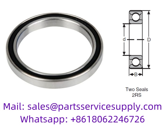 61801-2RS (Alt P/N: 1801SZZ, 61801-2RS1) Thin Section Ball Bearing