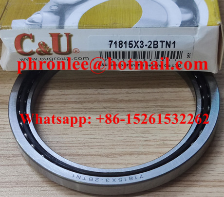 71815X3-2BTN1 Angular Contact Ball Bearing 75x95x10mm