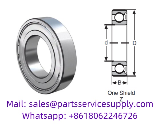 6000-Z (Alt P/N: 6000Z, 9100KD, 9100F, 100-KSF, 73L00, 6100P) Deep Groove Ball Bearing