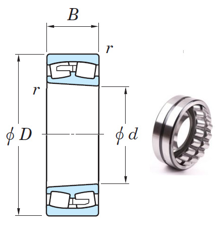 22338RK Spherical Roller Bearings 190*400*132mm