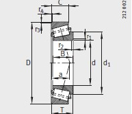 32220-A bearing 100X180X46mm