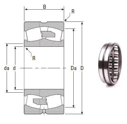 the most novel spherical roller bearing 22332YMB 160*340*114mm