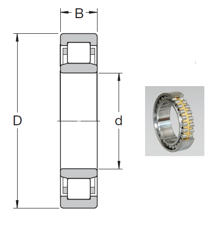NU 1064 MA Cylindrical Roller Bearings 320*480*74mm