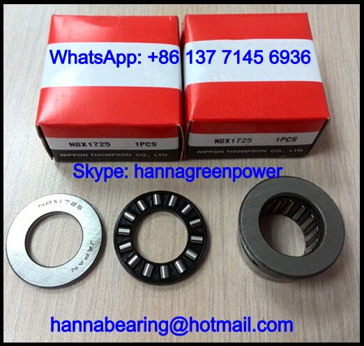 NBX1725 Needle Roller Bearing with Thrust Roller Bearing 17x26x25mm