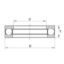 W1/2 Thrust deep groove ball bearings