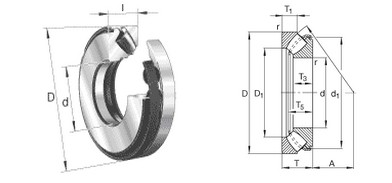 JMZC Thrust spherical roller bearings 29426E1