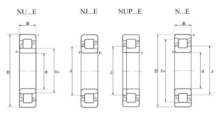 NJ207-E Cylindrical Roller Bearing