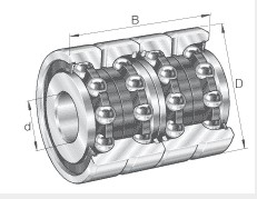 ZKLF2068-2RS-PE Axial angular contact ball bearings 20x68x28mm