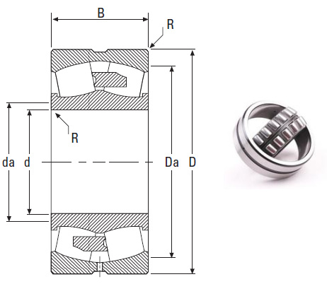 Industrial Machinery Bearing 22312YM Spherical Roller Bearings 60*130*46mm
