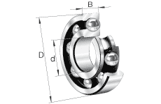 16002 Deep groove ball bearings 15×32×8mm