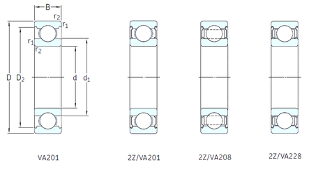 Bearing 6020-2Z/VA208