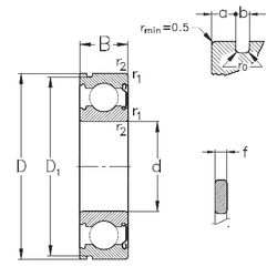 Bearing 6021-Z-NR