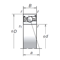 Bearing 55BNR29SV1V