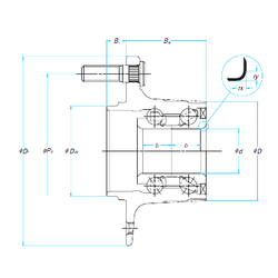 Bearing 32BWK10-Y-2CP17-01 H