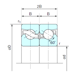 Bearing 55TAB12DB